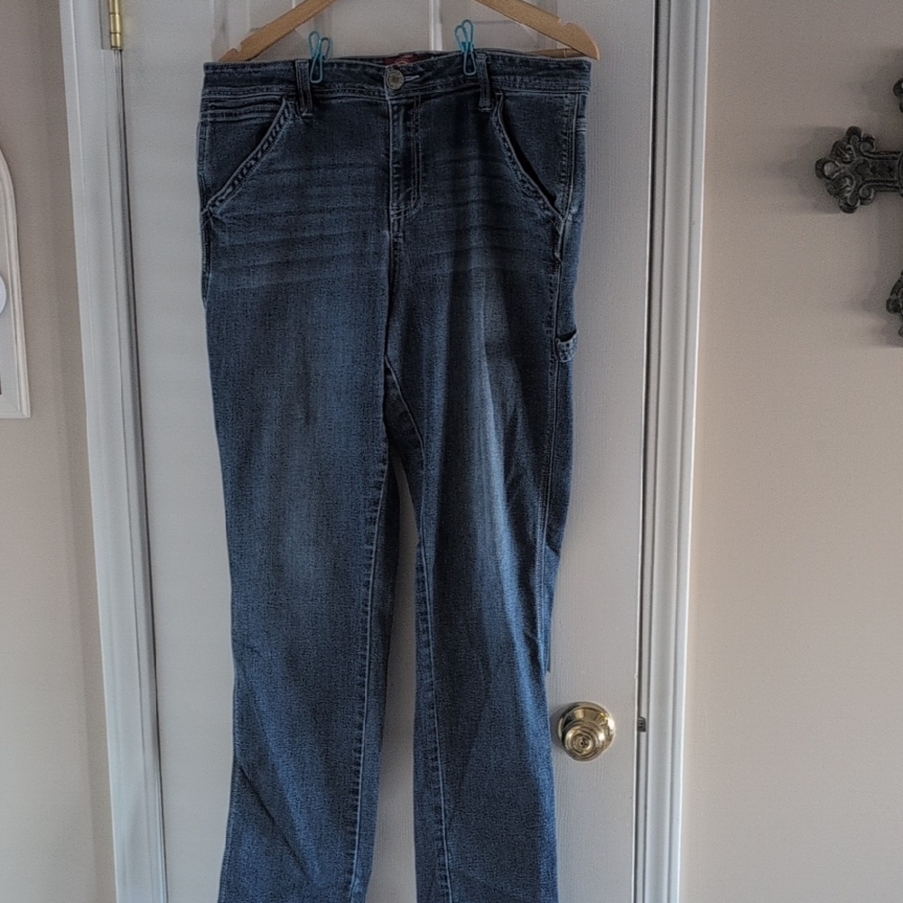 Dickies Women's Straight Leg Blue Jeans